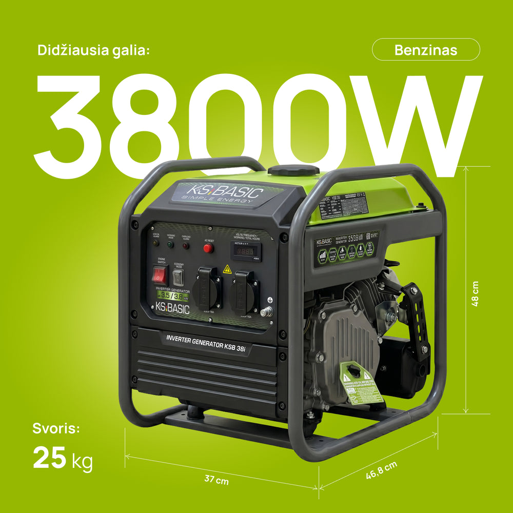 Inverterinis generatorius KSB 38i