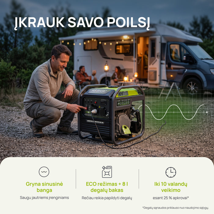 Inverterinis generatorius KSB 38i
