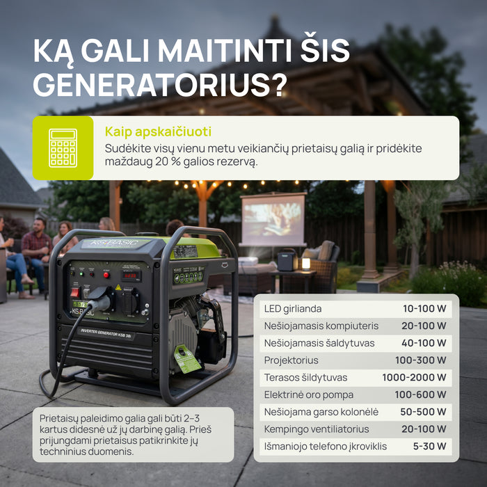 Inverterinis generatorius KSB 38i