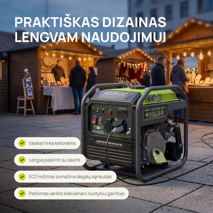 Inverterinis generatorius KSB 38i