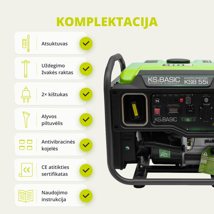 Inverterinis generatorius KSB 55i