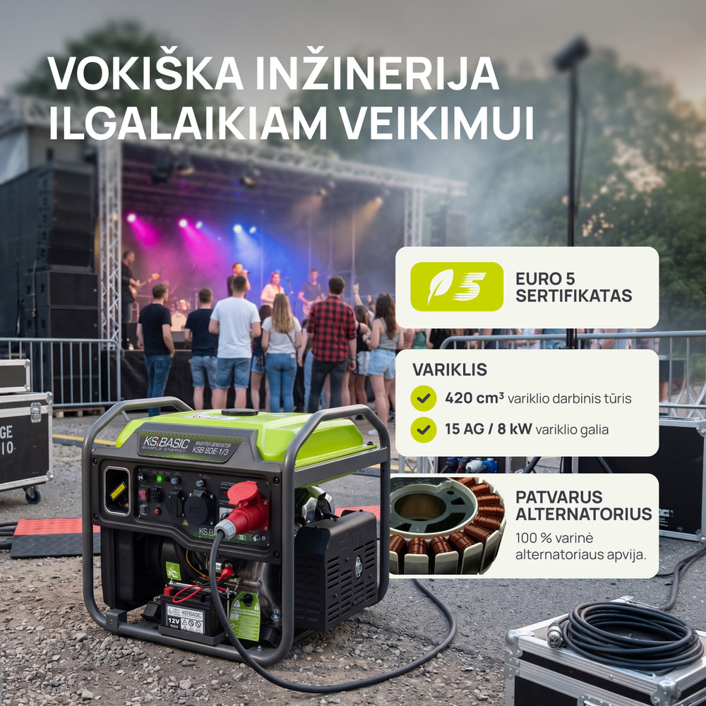 Inverterinis generatorius KSB 80iE-1/3