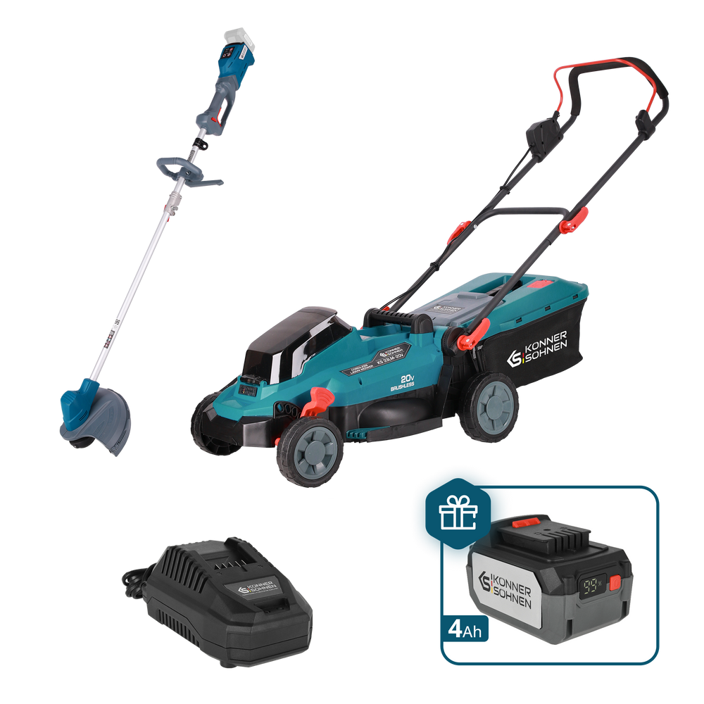 Akcijinis vejos priežiūros rinkinys KS 33LM-BCT20V-SET