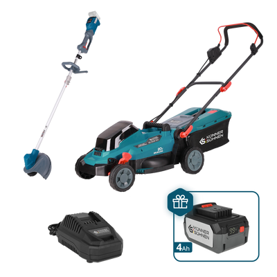 Akcijinis vejos priežiūros rinkinys KS 33LM-BCT20V-SET